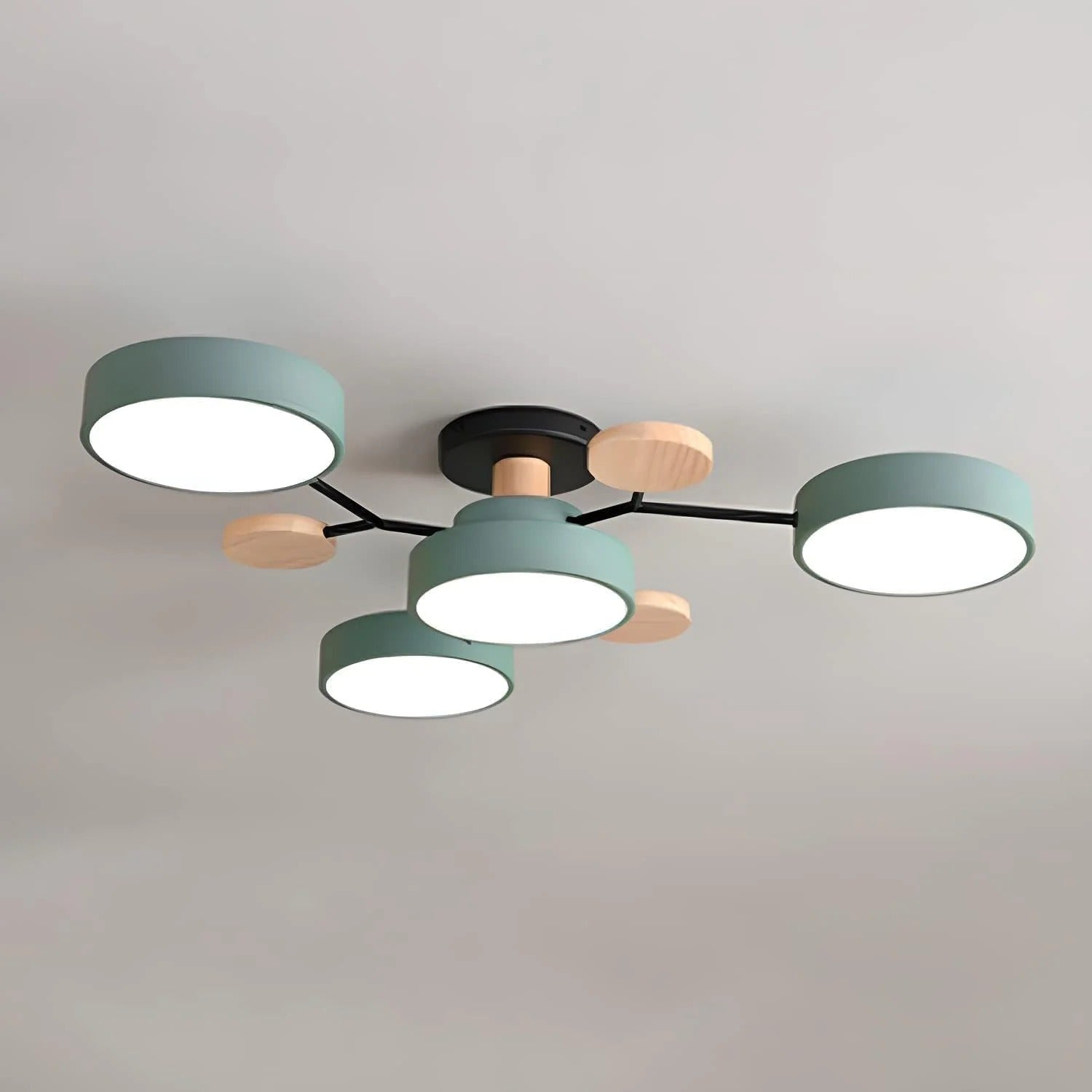 Rovan – Lampada da Soffitto LED Rotonda in Ferro Contemporanea