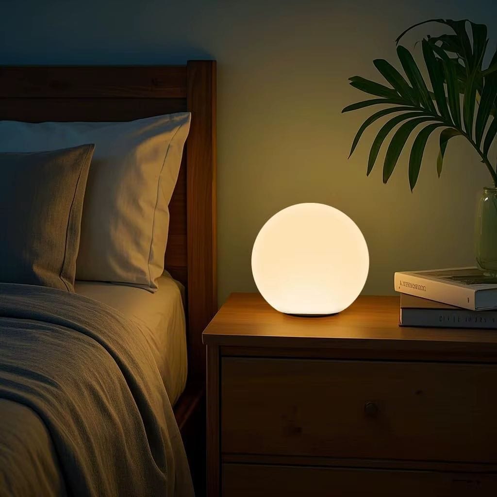 Lunoré – Trådløs LED Globe Moon Bordlampe