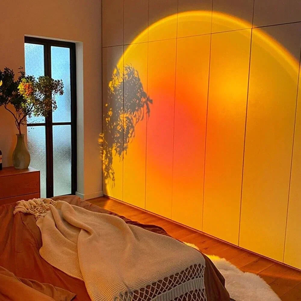 Crepura - LED lampa západu slunce, ambientní světlo