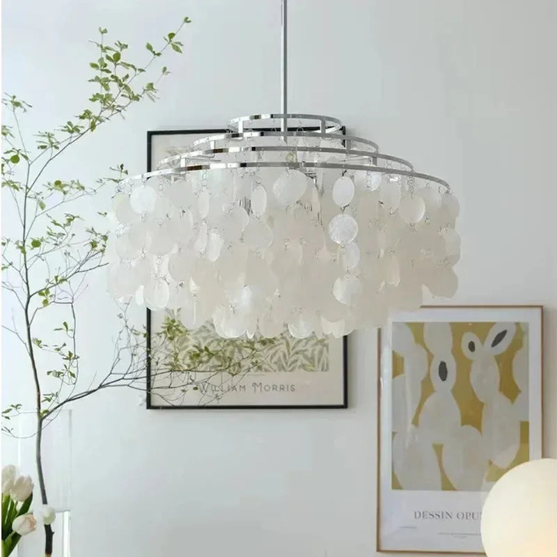 Mirellae- Sculptural Seashell-Inspired Pendant Chandelier