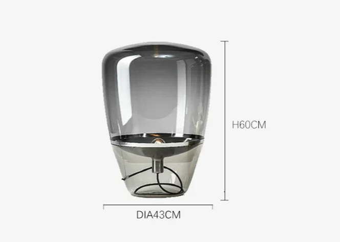 Norivelle – Scandinavian Glass LED Table Lamp