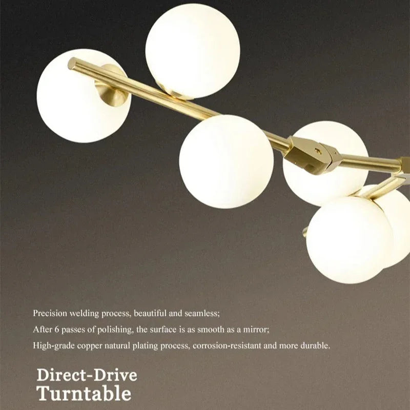 Auralith- Lámpara de araña contemporánea con racimo de globos