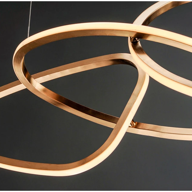 Torayne – Lampadario rotondo in acciaio inox con LED