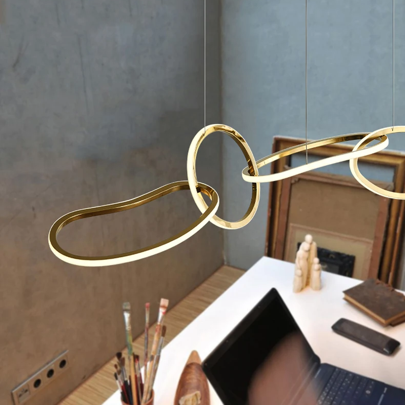 Torayne – Lampadario rotondo in acciaio inox con LED