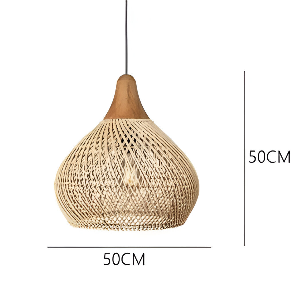Zavaya - Boho Style Rattan Pendant Light