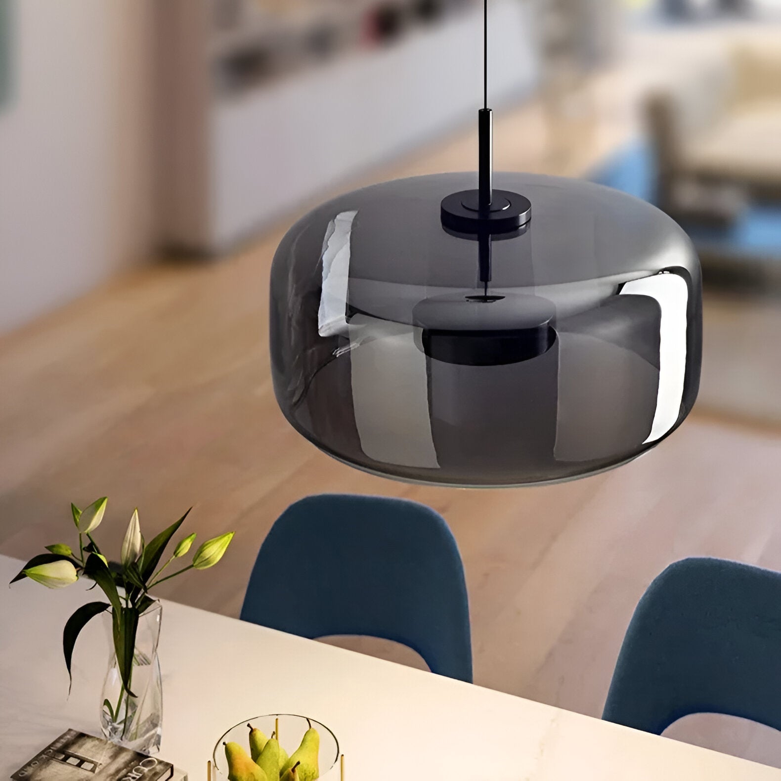 Vetrail - Retro Modern Glass LED Pendant Light