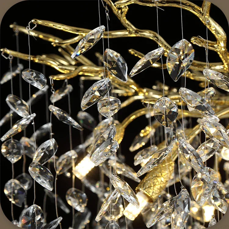 Clarynne Modern Cascading Crystal Chandelier