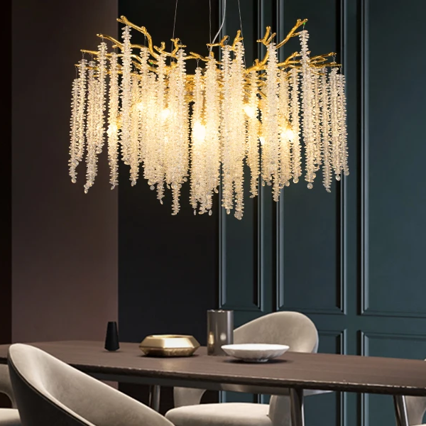 Aluresta – Crystal Aluminum Ceiling Chandelier
