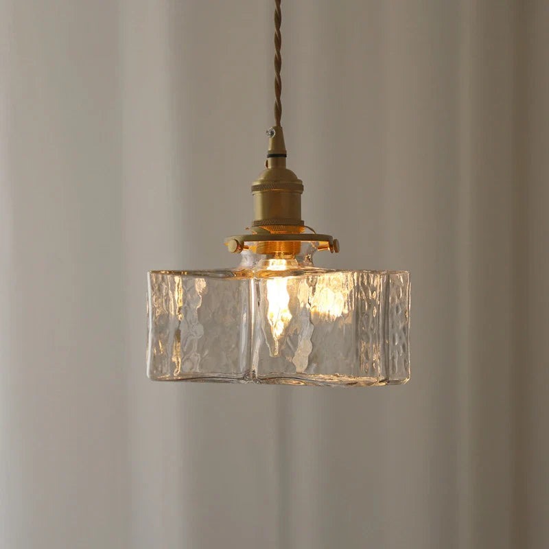 Urevyn – Retro závěsná skleněná lampa