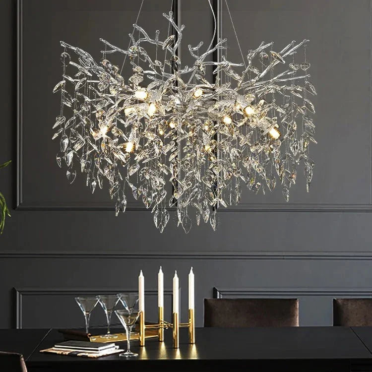 Clarynne Modern Cascading Crystal Chandelier