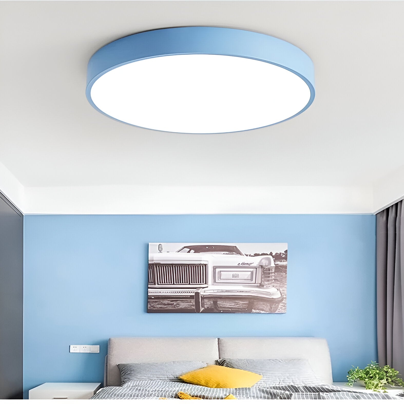 Marantho – Lámpara de Techo Redonda LED Estilo Nórdico Macarón