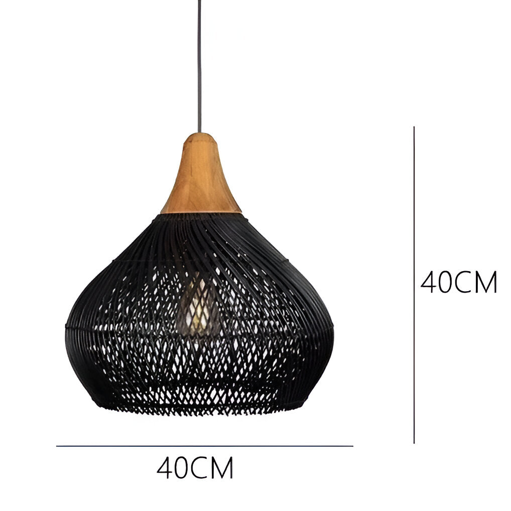 Zavaya - Boho Style Rattan Pendant Light
