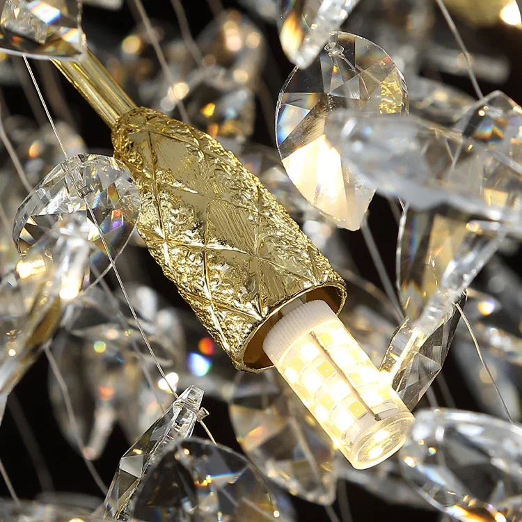 Clarynne Modern Cascading Crystal Chandelier