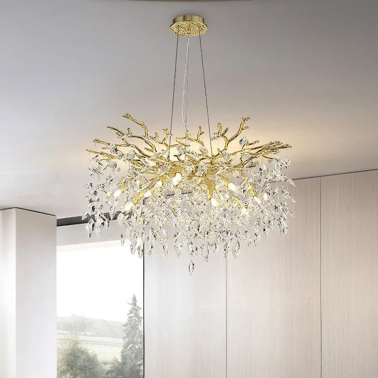 Clarynne Modern Cascading Crystal Chandelier