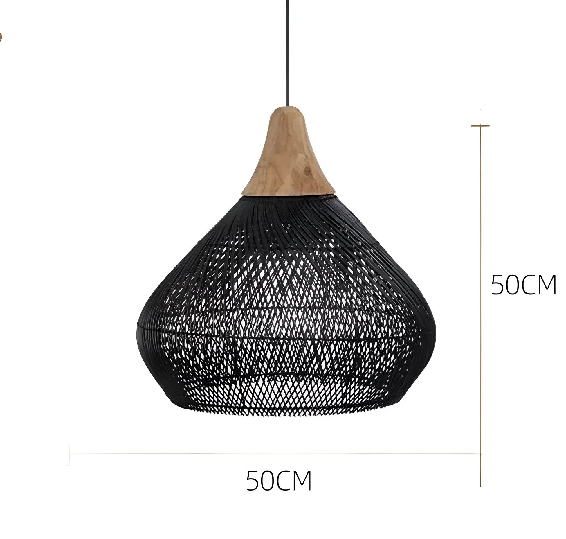Zavaya - Boho Style Rattan Pendant Light