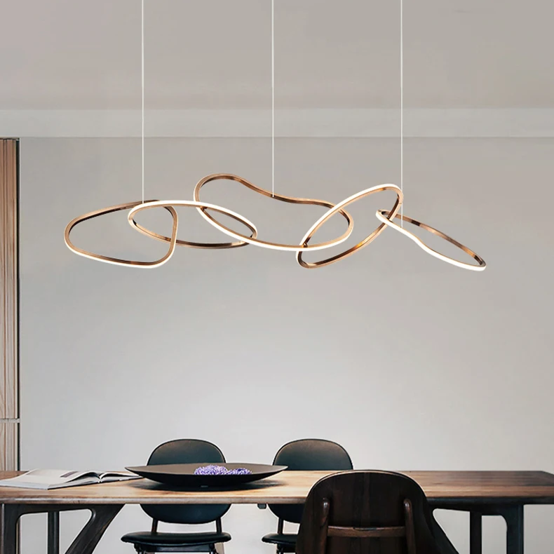 Torayne – Lampadario rotondo in acciaio inox con LED