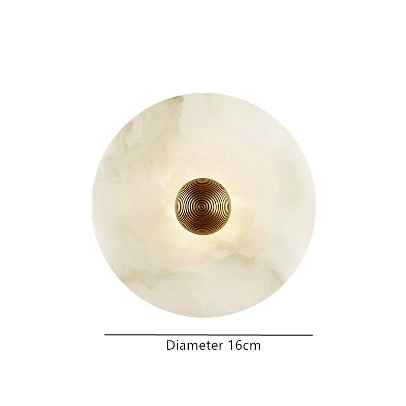 Alavara – Alabasterglans Minimalistisk Elegance Væglampe
