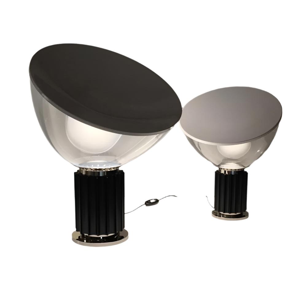 Elyvara - Lámpara de mesa de vidrio con forma de cuenco