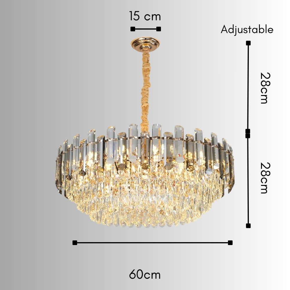 Valmira – severský křišťálový lustr s více patry