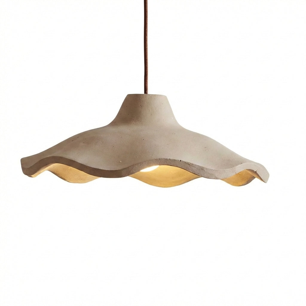Aurelnn - Suspension fleur en ciment vintage
