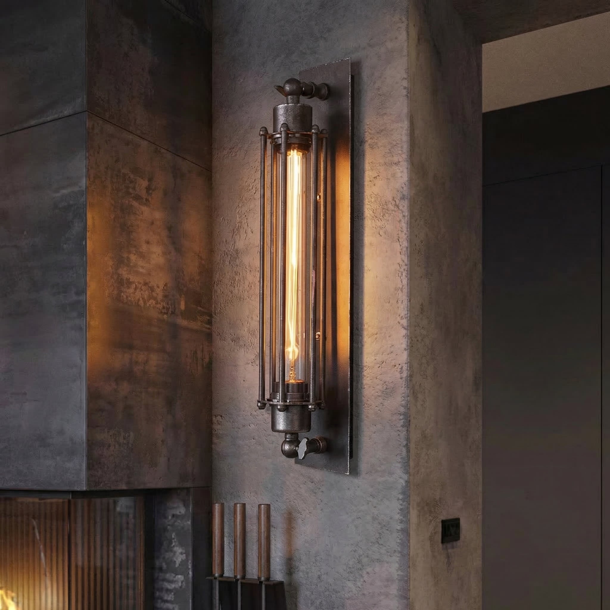 Belmora – Iron Cage LED Wall Lamp