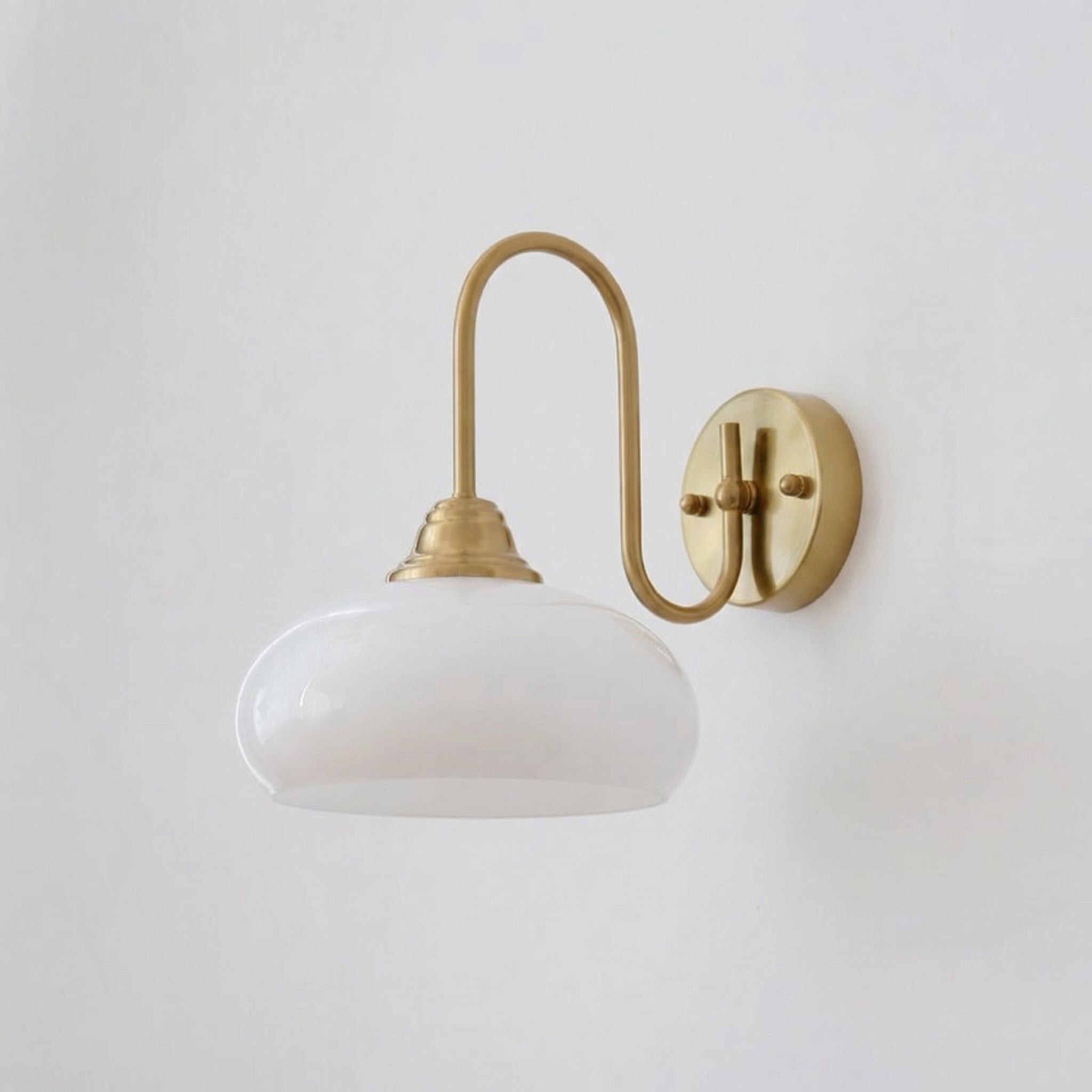 Veorin - Bauhaus Glass Wall Lamp Cream Finish