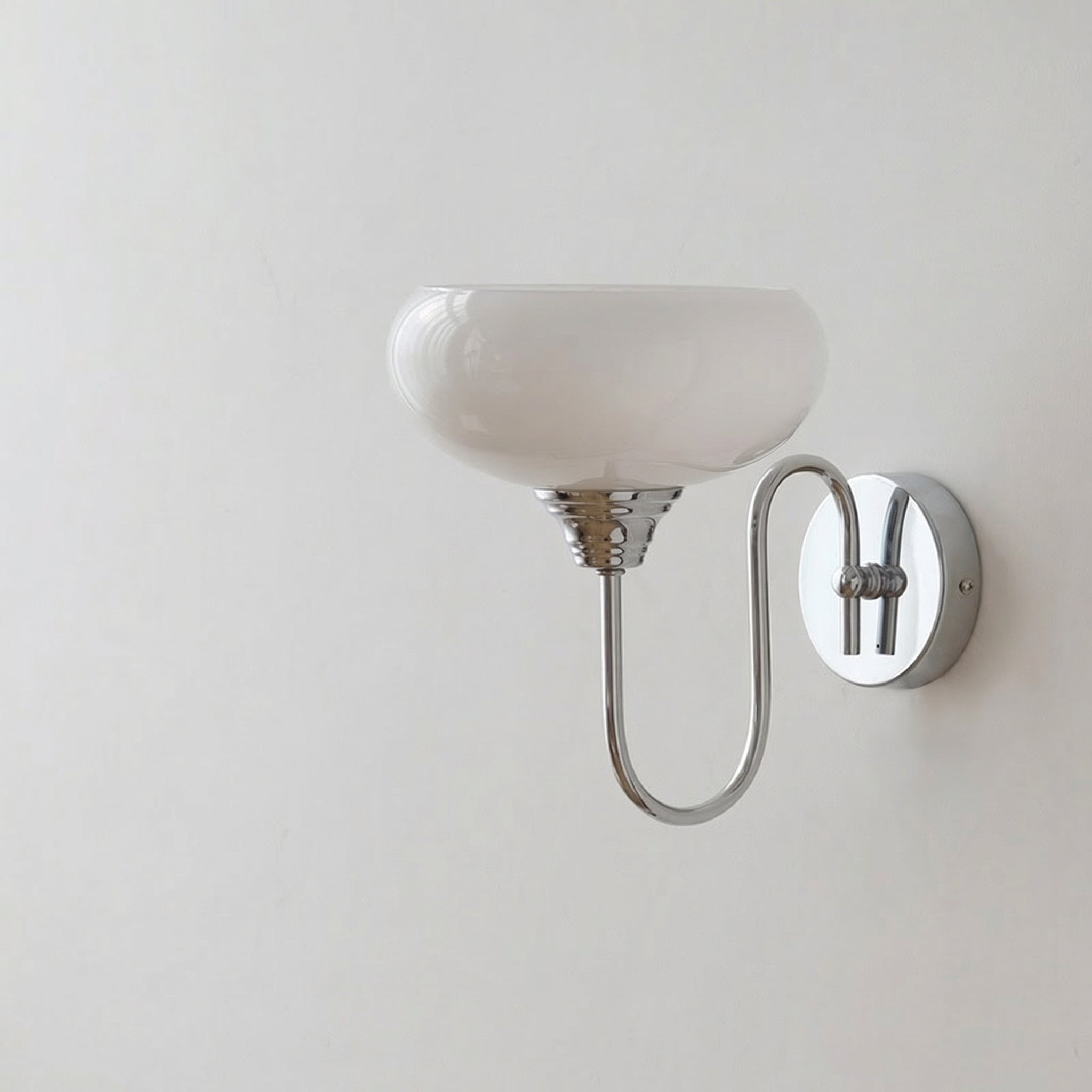 Veorin - Bauhaus Glass Wall Lamp Cream Finish