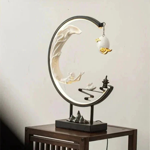 Selunira – Égiek Hölgyének Holdra Repülő Füstölő Égő Lámpa