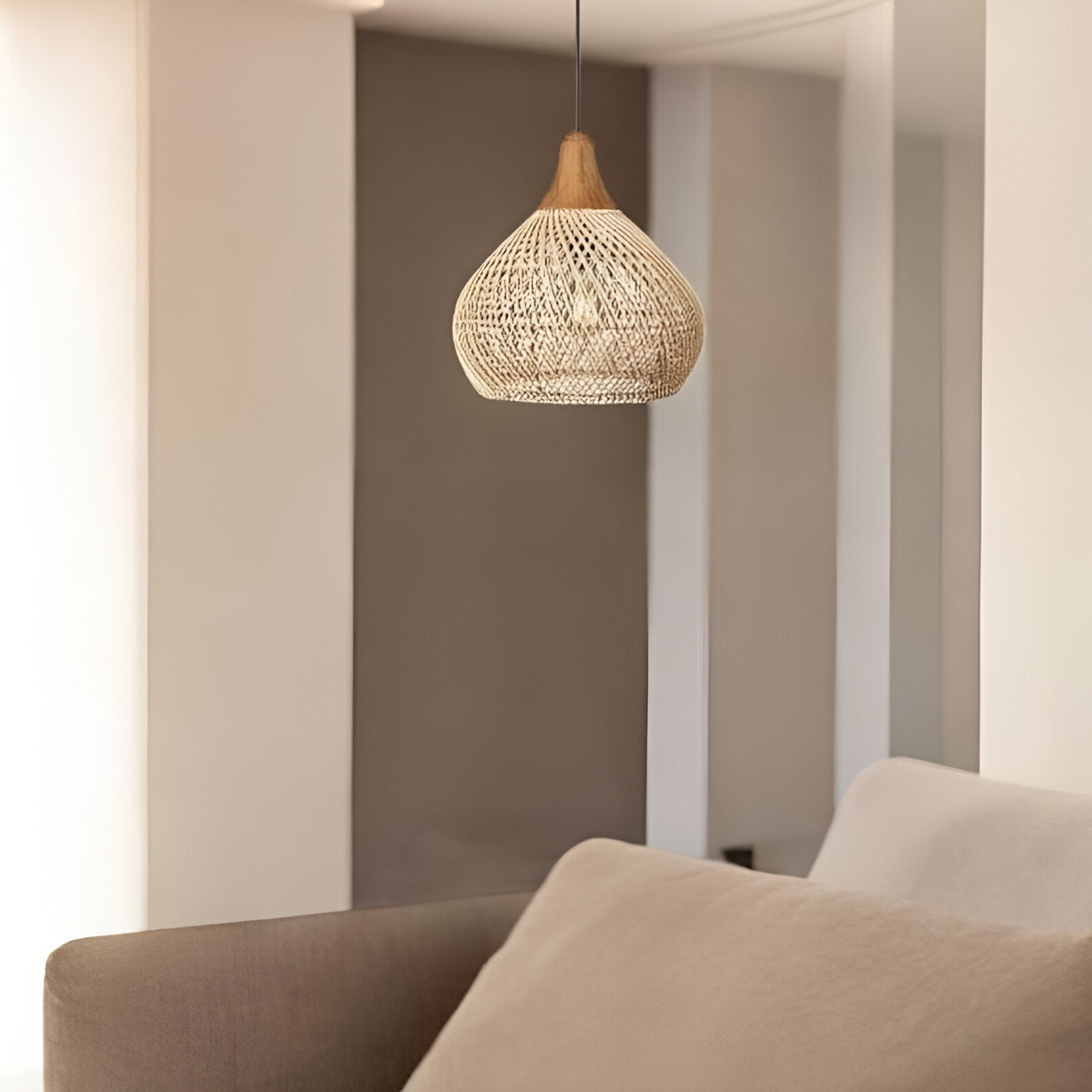 Zavaya - Boho Style Rattan Pendant Light