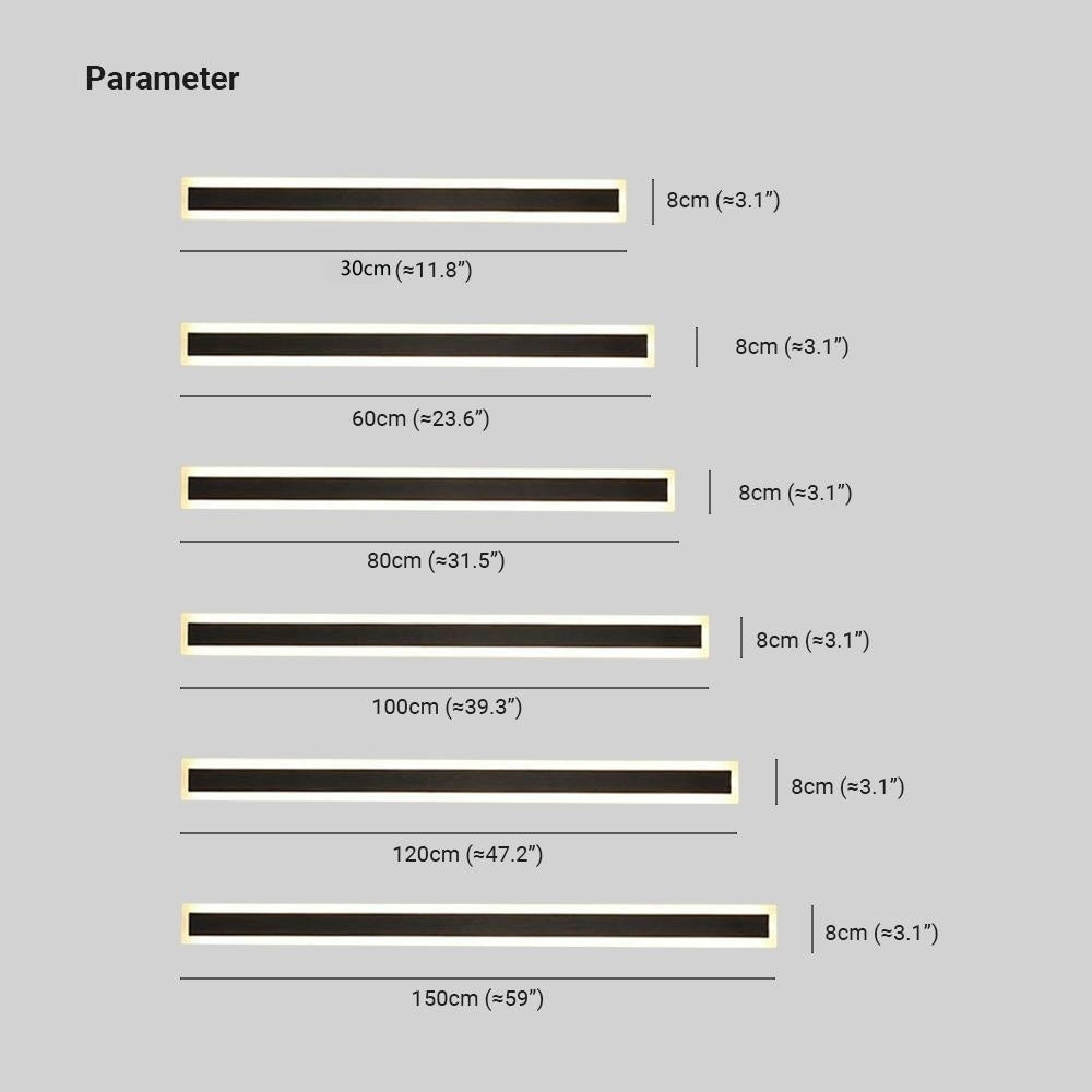 Ameran – Lampada da parete esterna moderna a LED in metallo nero per giardino e balcone