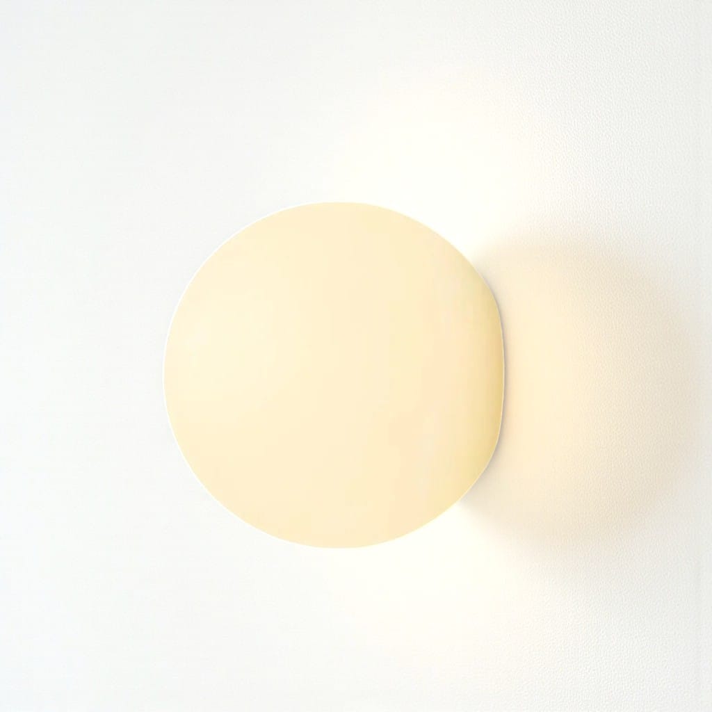 Wurelios – Japandi White Glass Wall Sconce