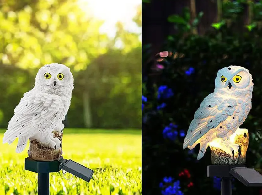 Lumiowlis - Lampada da Giardino Solare Gufo