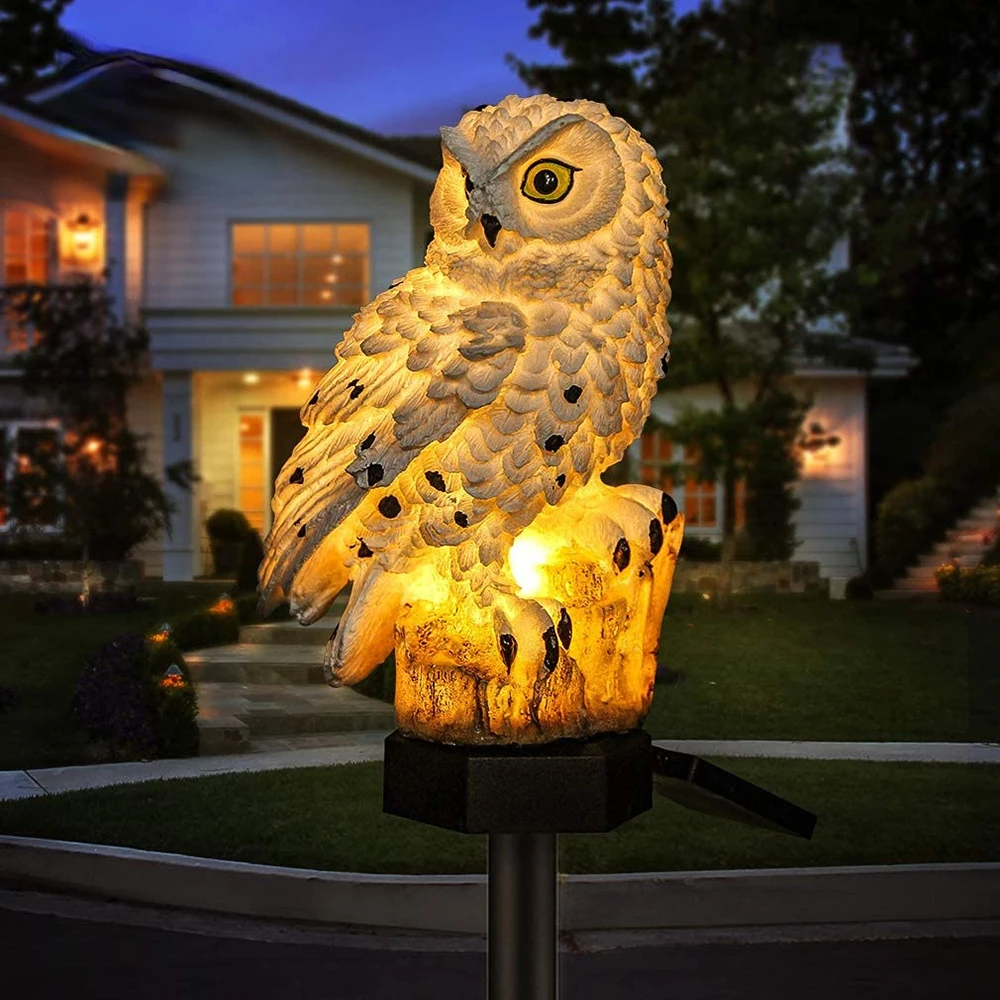 Lumiowlis - Lampada da Giardino Solare Gufo