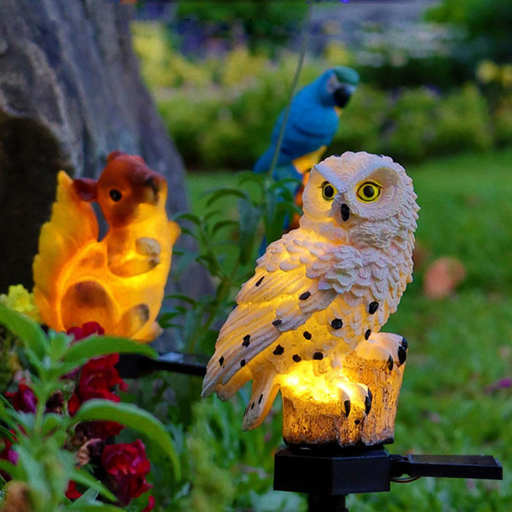 Lumiowlis - Lampada da Giardino Solare Gufo