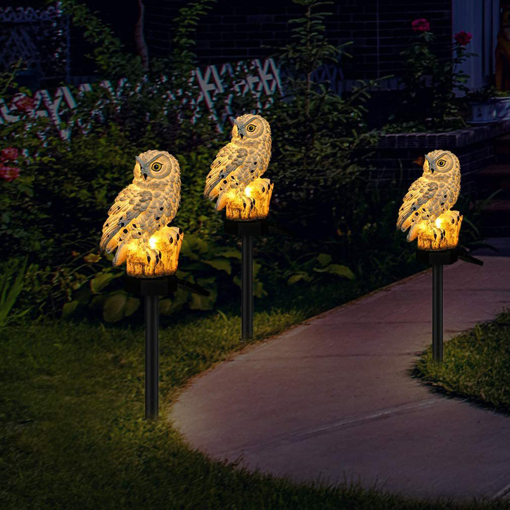 Lumiowlis - Lampada da Giardino Solare Gufo