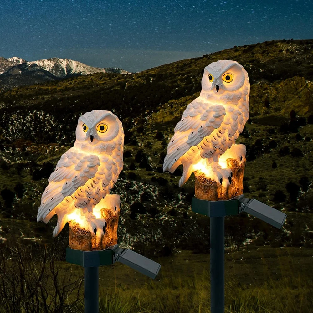 Lumiowlis - Lampada da Giardino Solare Gufo