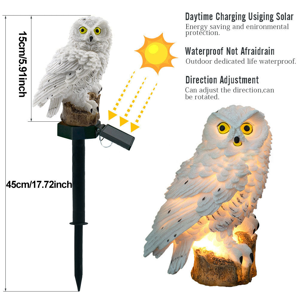 Lumiowlis - Lampada da Giardino Solare Gufo