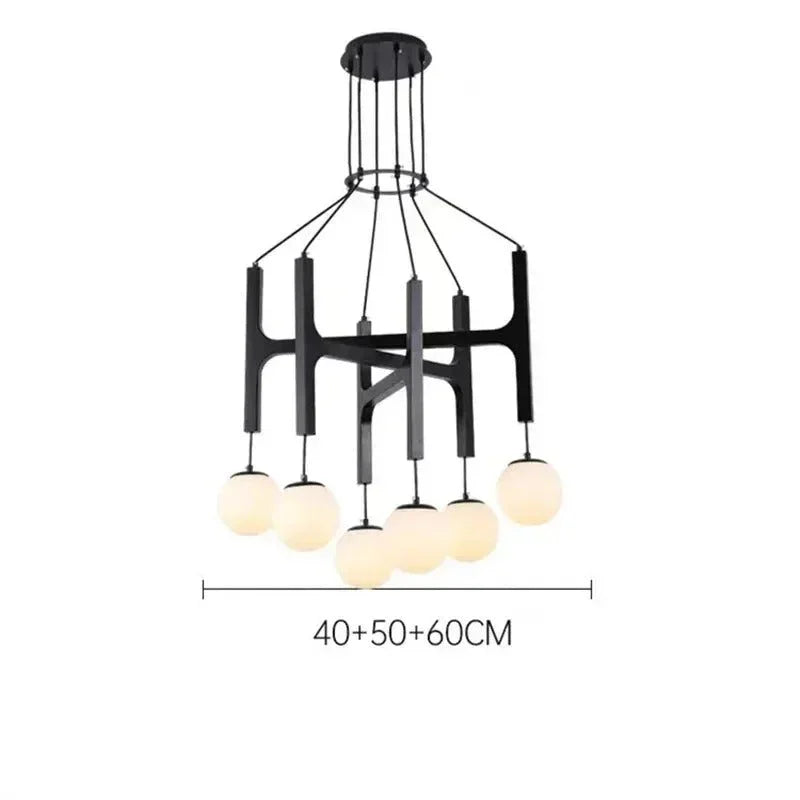 Aurevia – Elegant Sculptural Glass Chandelier