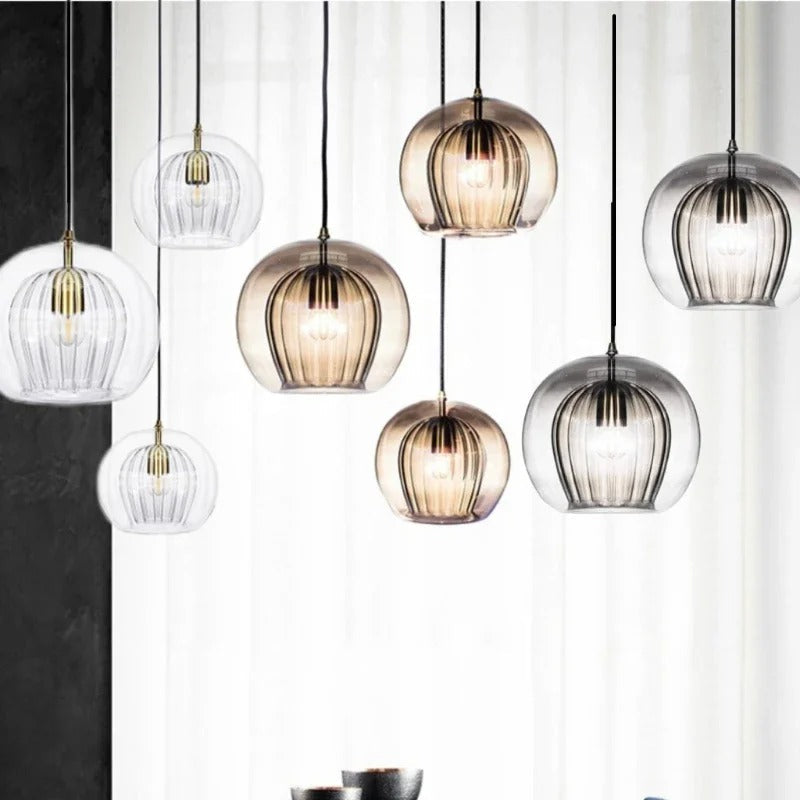 Calendra - Suspension globe en verre