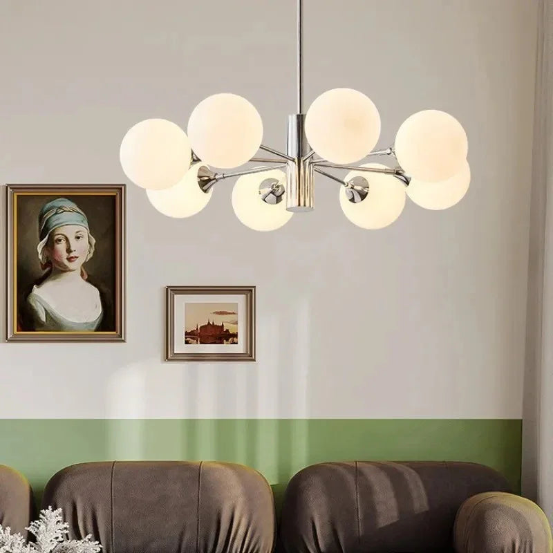 Orvella - Moderní závěsný lustr s křišťálovými koulemi