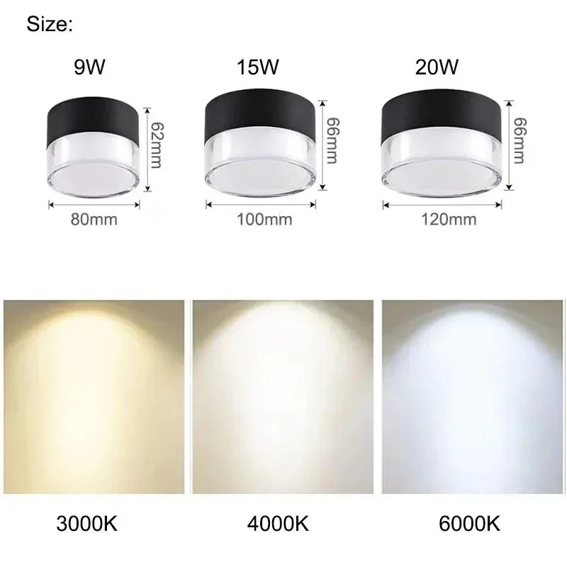 Zeynoa – Plafonnier encastré à LED minimaliste