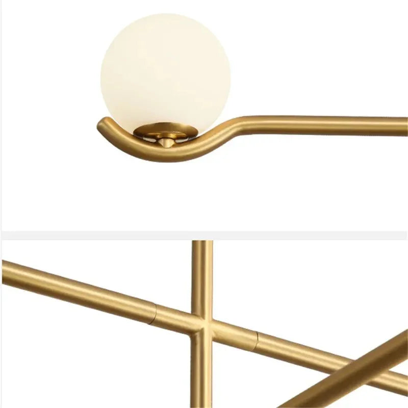 Elarose Sculptural Modern Ceiling Chandelier