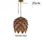 Sylvara – Wooden Pine Cone-Inspired Pendant Chandelier