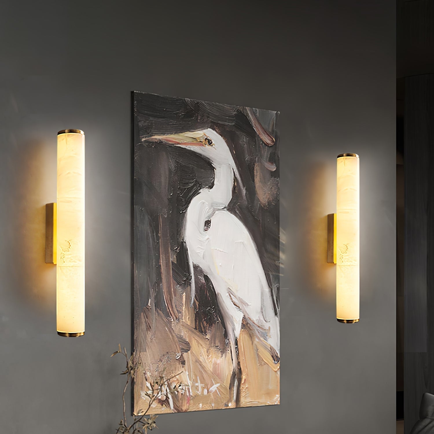 Lumaria – Modern LED fali lámpa márványhatású diffúzorral