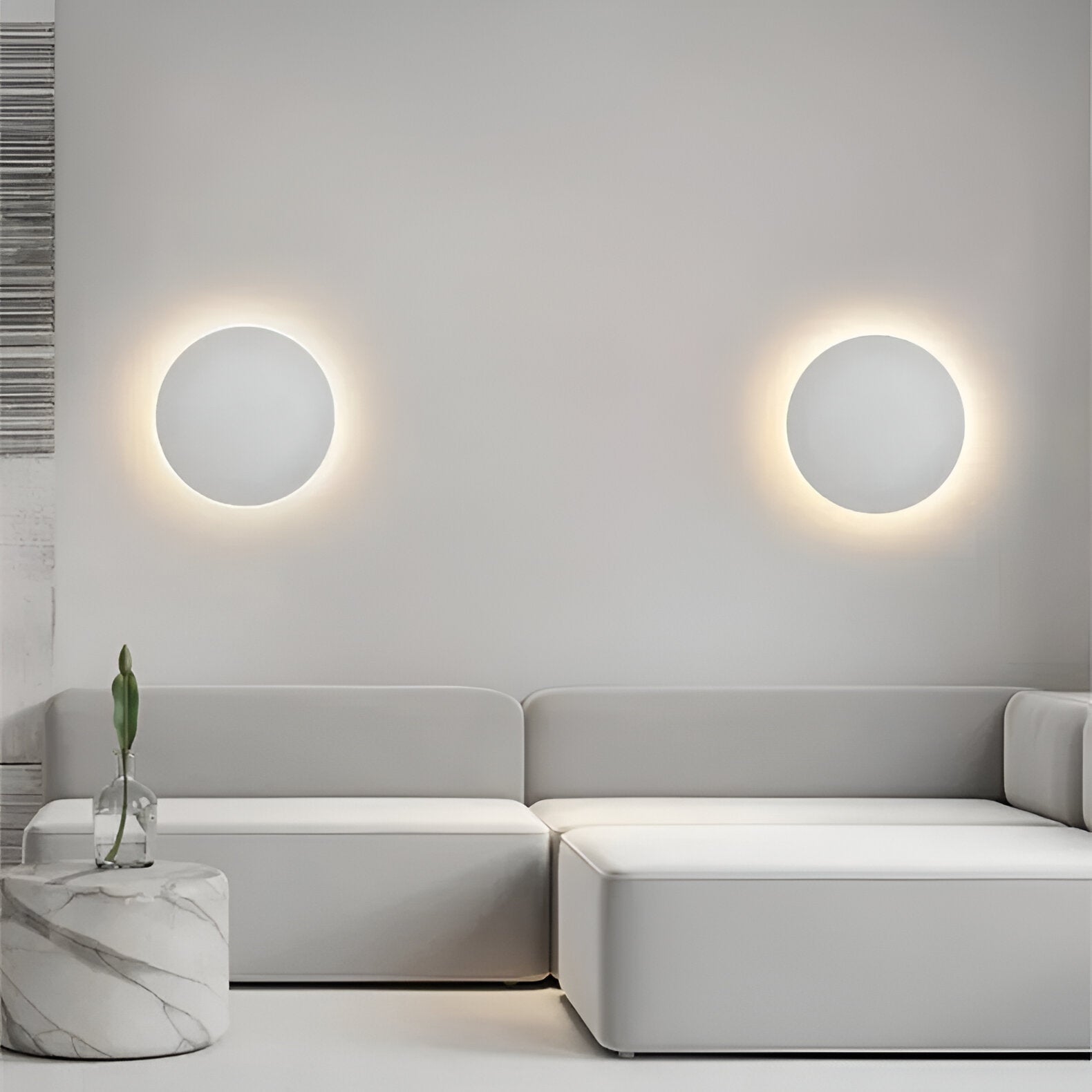 Luvien – Modern kerek LED beépíthető fali lámpa