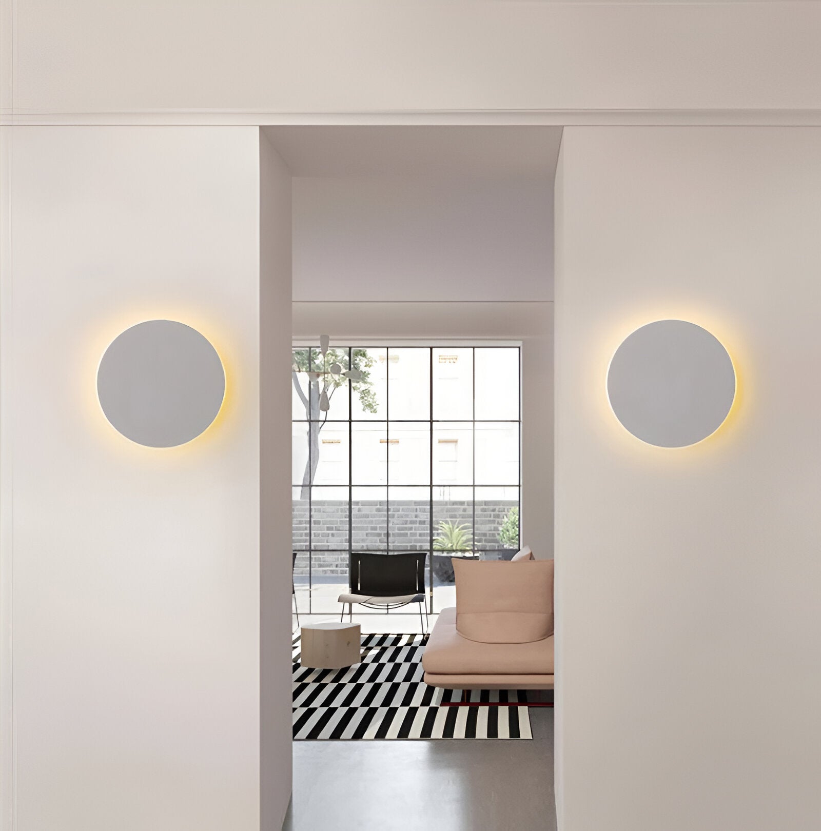 Luvien – Modern kerek LED beépíthető fali lámpa