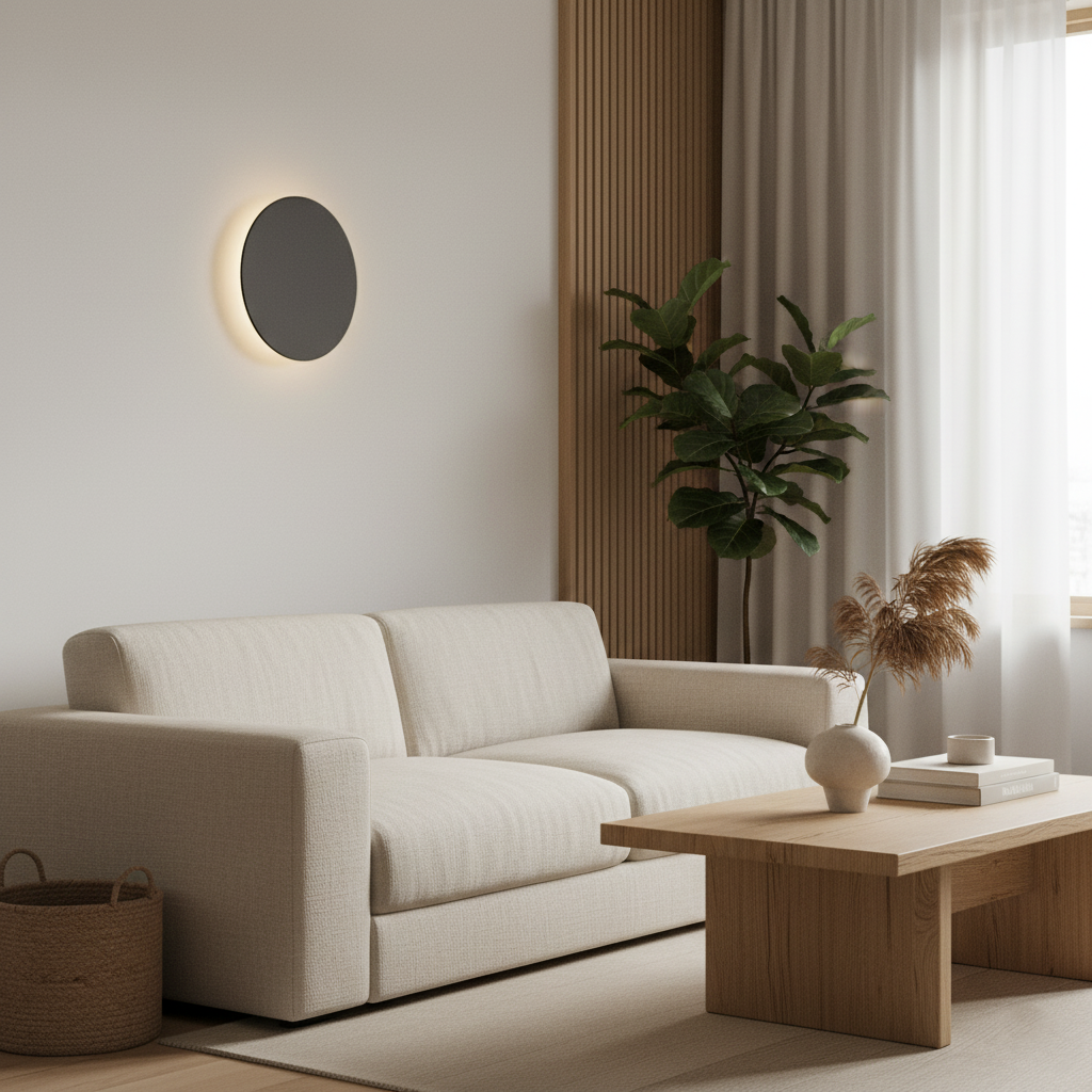 Luvien – Modern kerek LED beépíthető fali lámpa