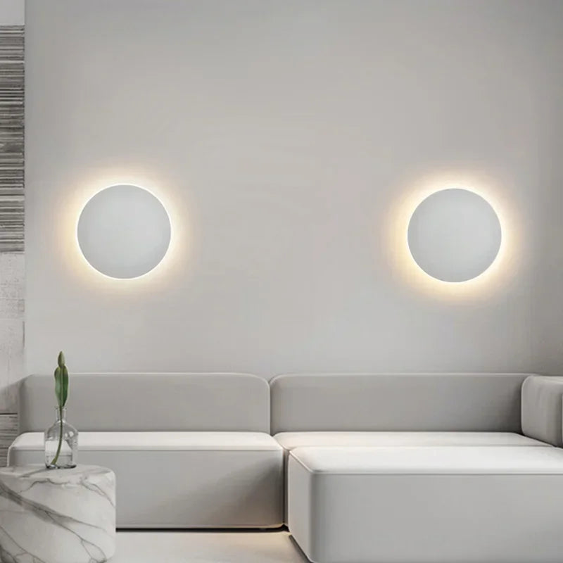 Luvien – Modern kerek LED beépíthető fali lámpa