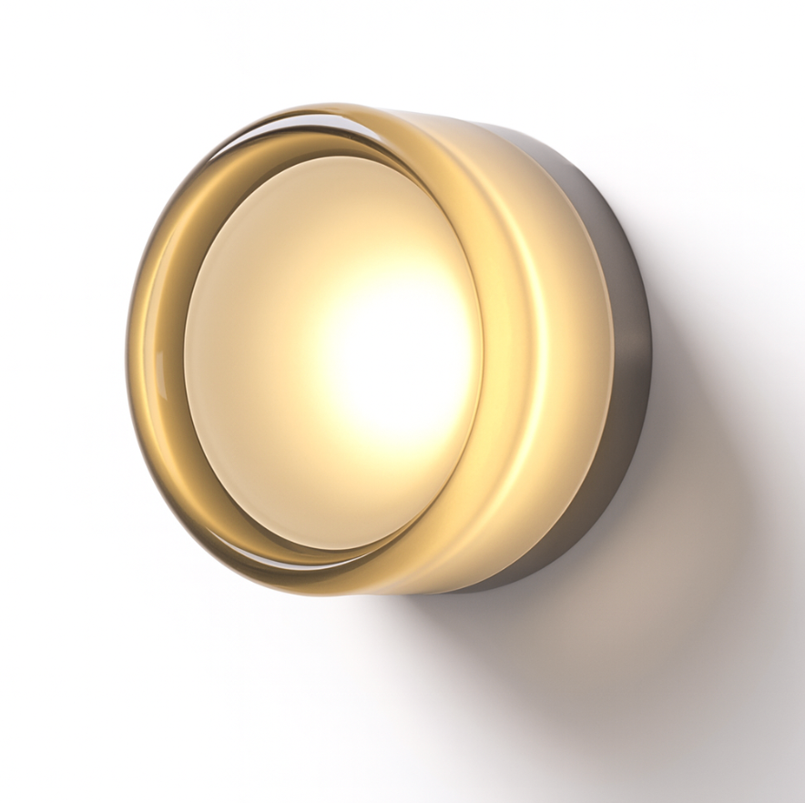 Amorda – Lámpara de Pared Redonda Moderna de Vidrio LED