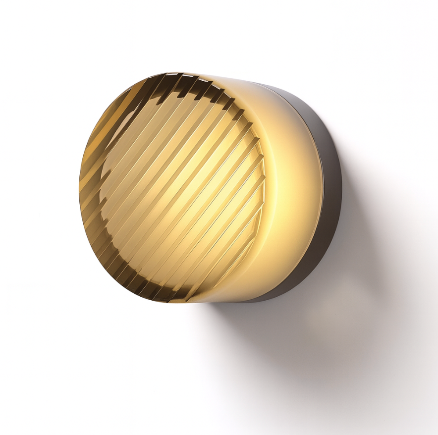 Amorda – Lámpara de Pared Redonda Moderna de Vidrio LED